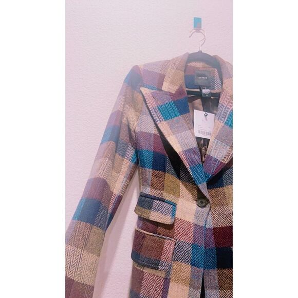 smythe birkin wool blazer peri lumberjack check US2 - Picture 12 of 12